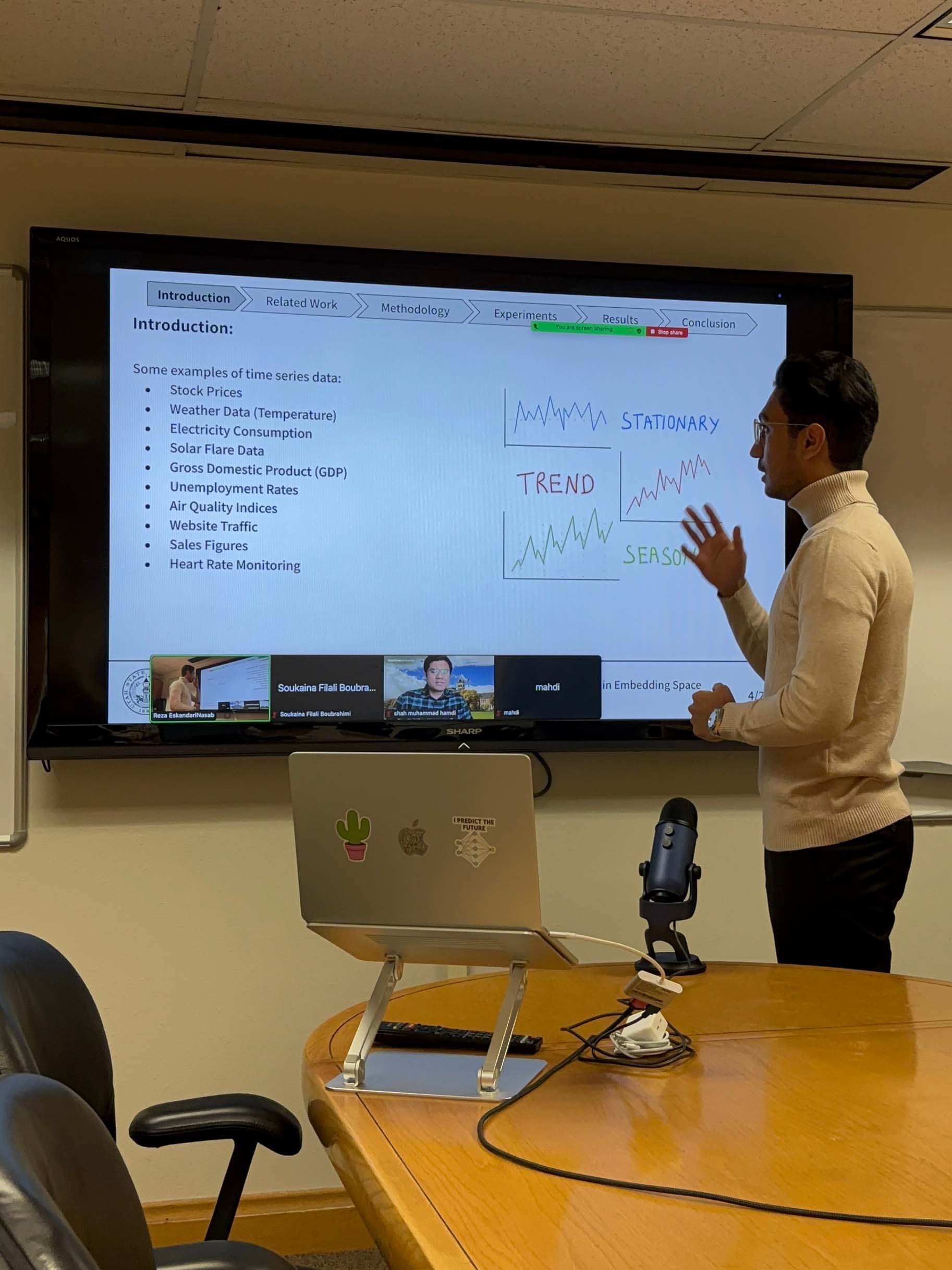 MohammadReza EskandariNasab (Sam EskandariNasab) at his master's thesis defense